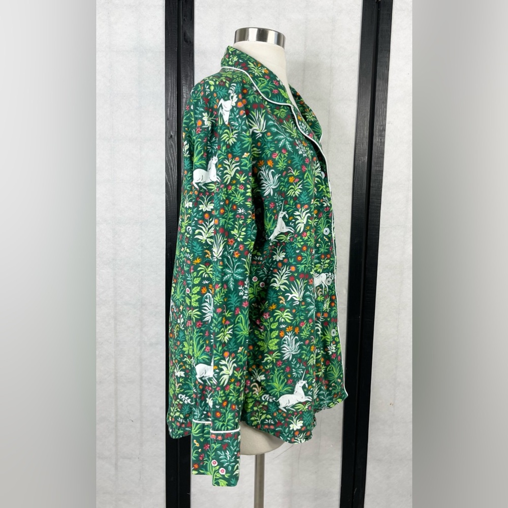 Printfresh Emerald Botanical Pajama Top - image 3